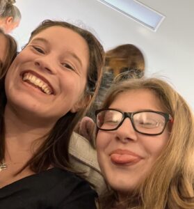 Bella and girls smiling